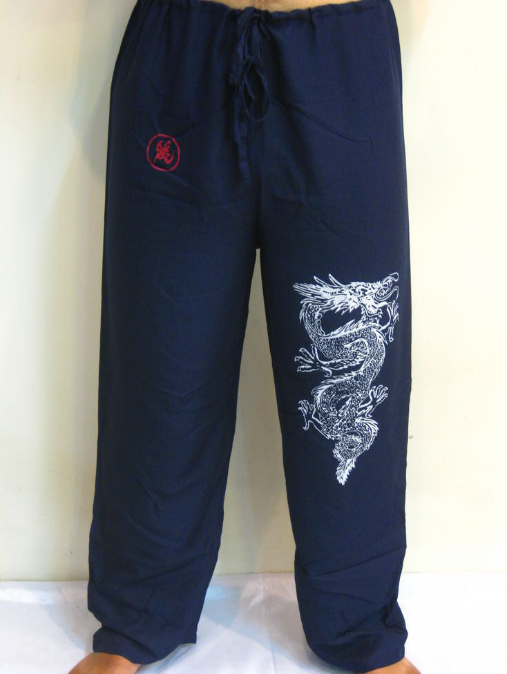 Unisex Blue Thai Unisex The Dragon Pants