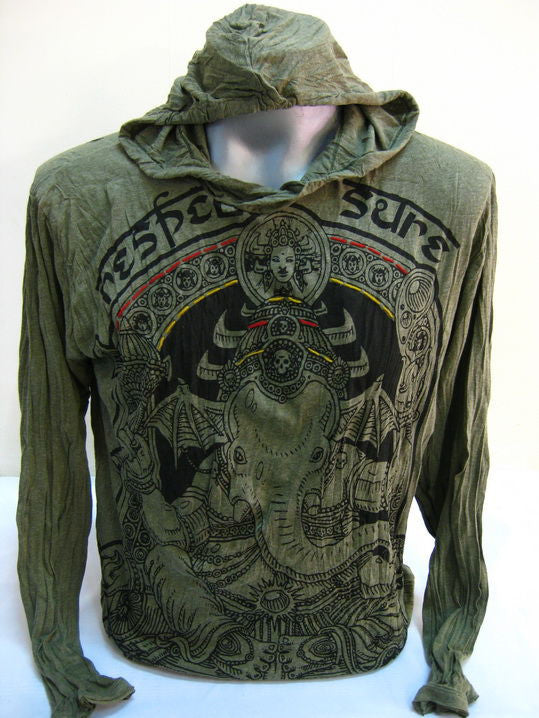Unisex Green Batman Ganesh Hoodie