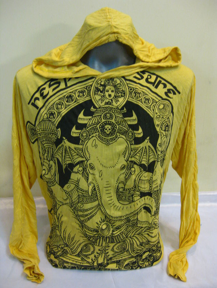 Unisex Yellow Batman Ganesh Hoodie
