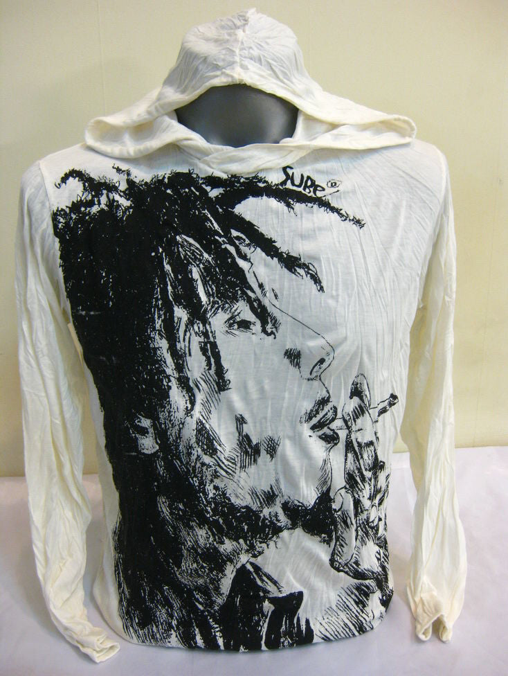Unisex White Rasta #2 Hoodie