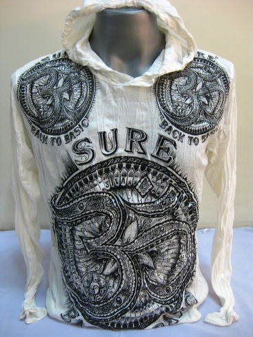 Unisex White Sure Ohm Hoodie