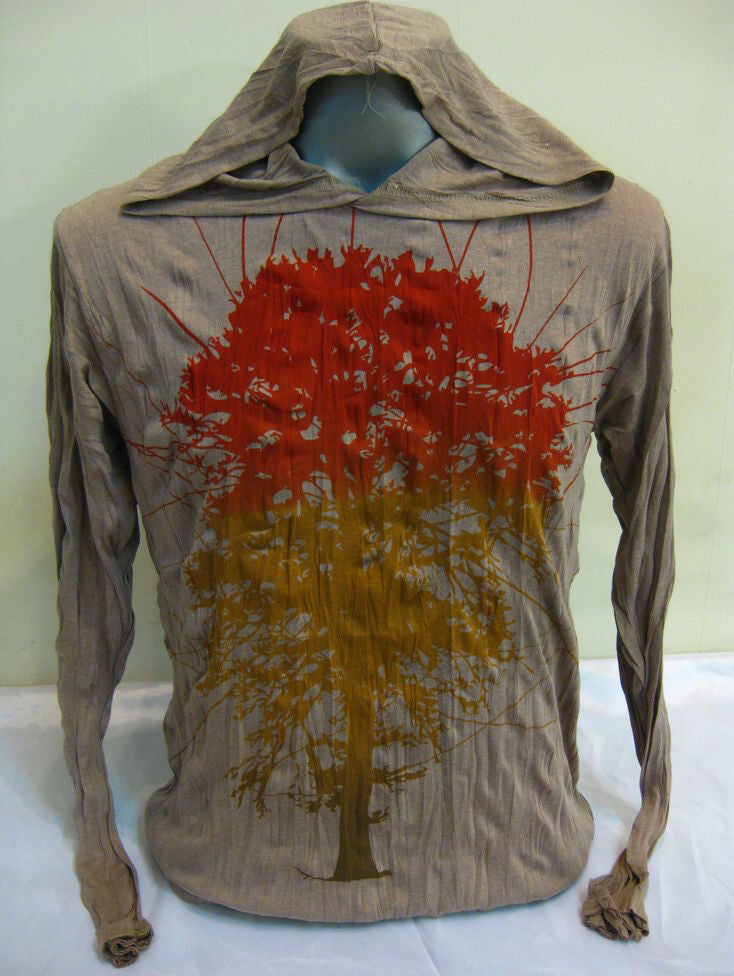 Unisex Brown Pure Tree Hoodie