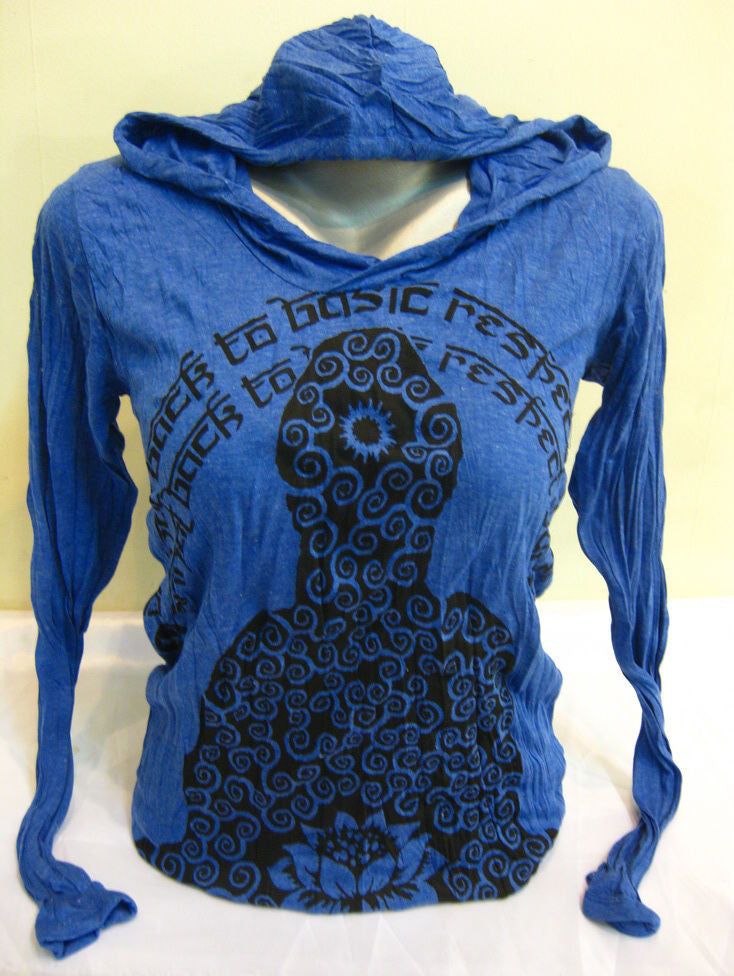Unisex Blue Lotus Meditation Hoodie