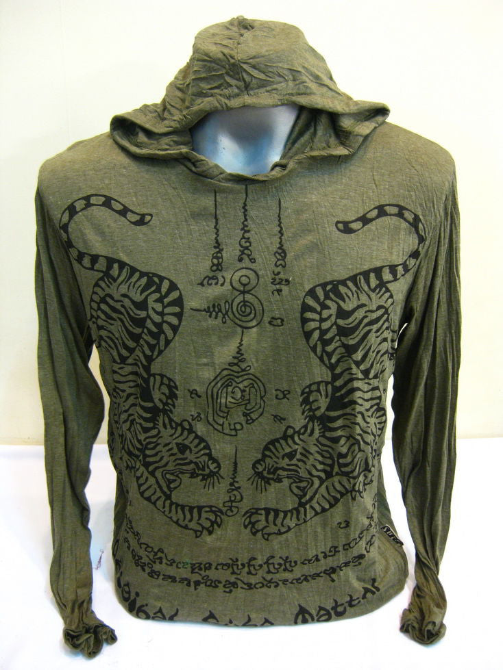 Unisex Green Thai Tattoo Hoodie