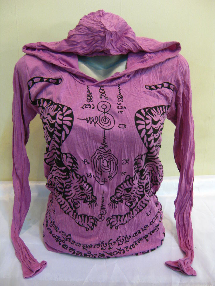 Unisex Purple Thai Tattoo Hoodie