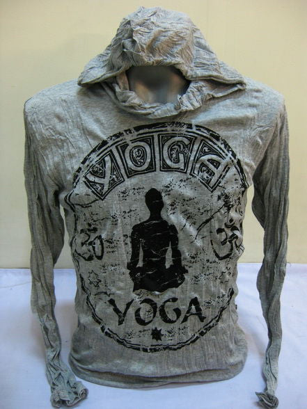 Unisex Gray Infinitee Yoga Stamp Hoodie