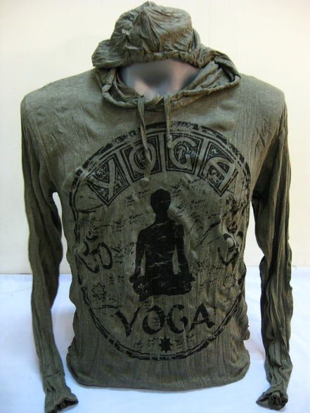 Unisex Green Infinitee Yoga Stamp Hoodie