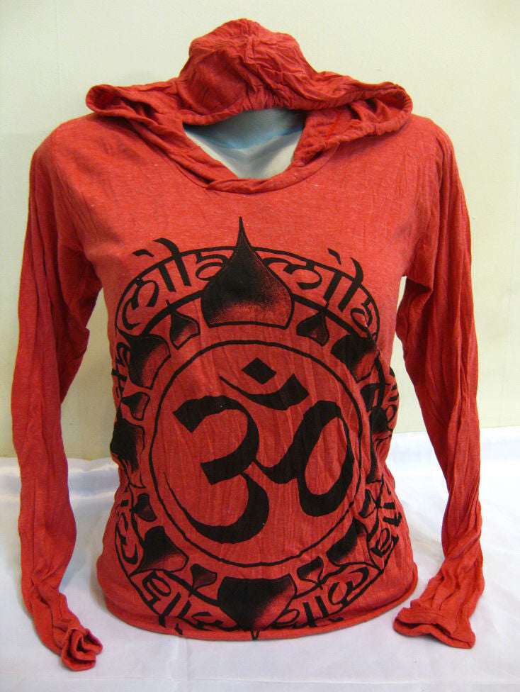 Unisex Red Infinitee Ohm Hoodie