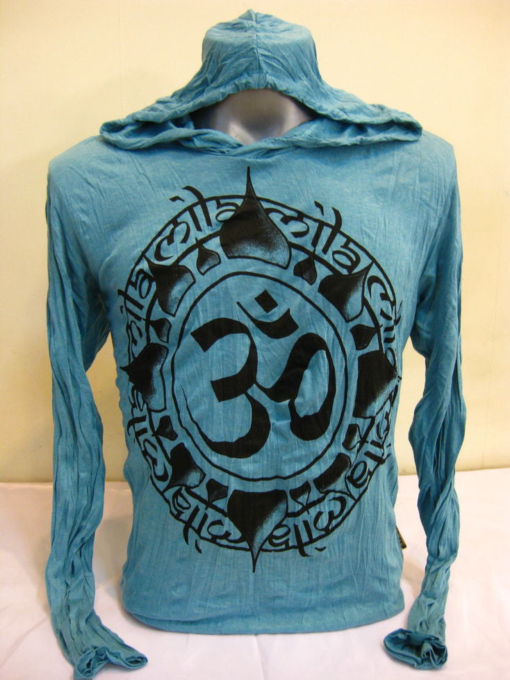 Unisex Turquoise Infinitee Ohm Hoodie