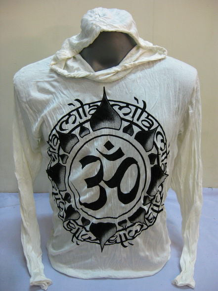 Unisex White Infinitee Ohm Hoodie