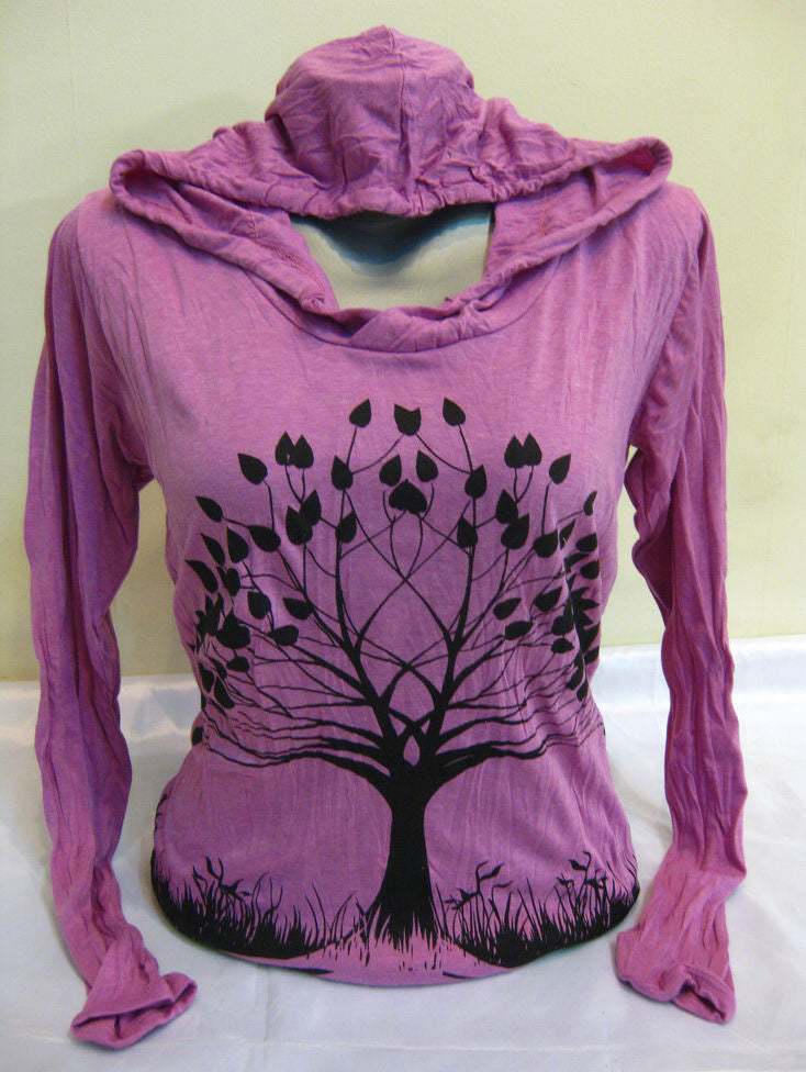 Unisex Purple Tree of Life Hoodie