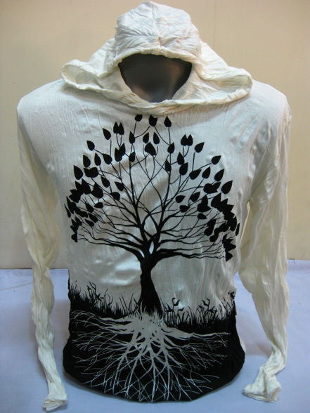 Unisex White Tree of Life Hoodie