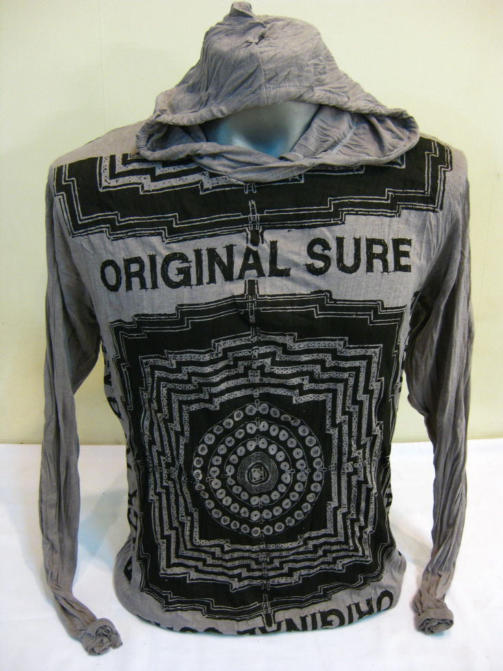 Unisex Gray Labyrinth Hoodie