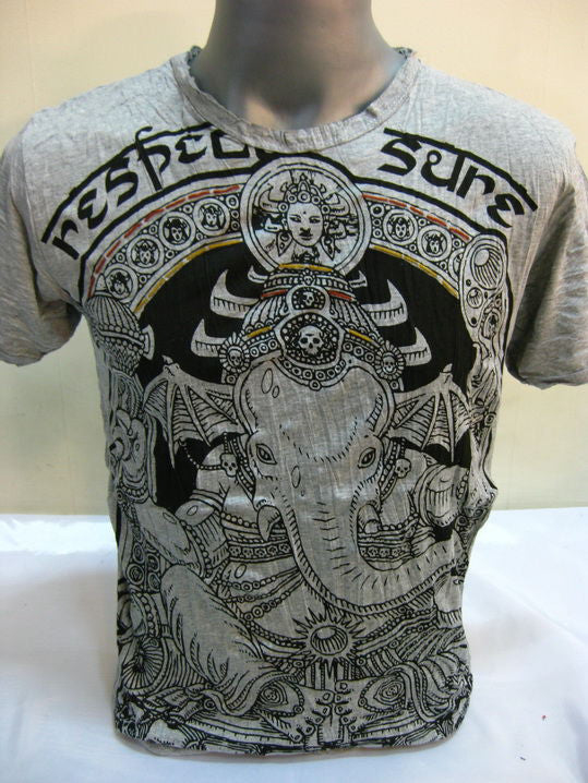 Mens Gray Batman Ganesh T-Shirt