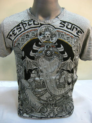 Mens Gray Batman Ganesh T-Shirt