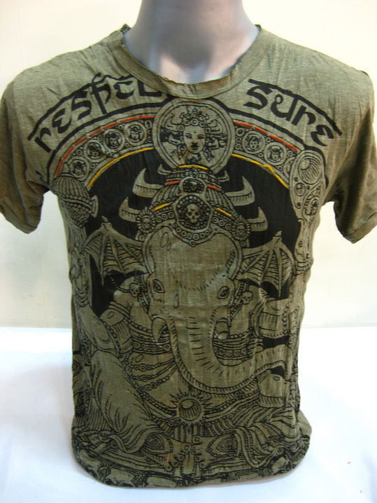 Mens Green Batman Ganesh T-Shirt