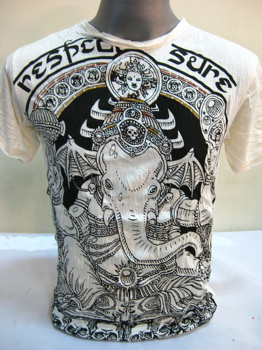 Mens White Batman Ganesh T-Shirt