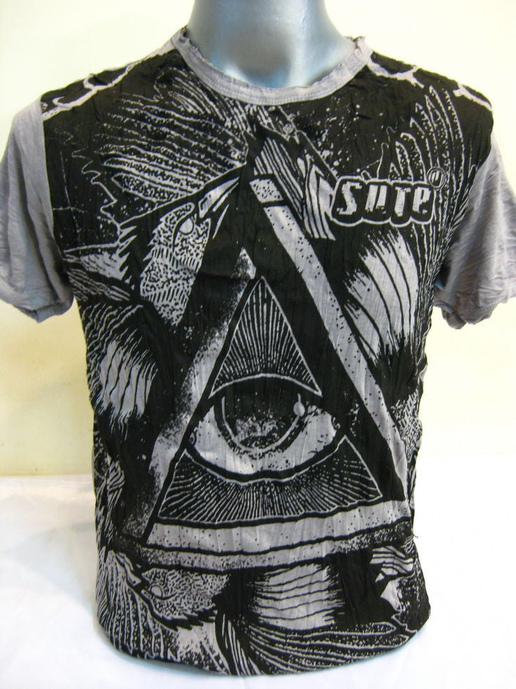 Mens Gray Eye Universe T-Shirt