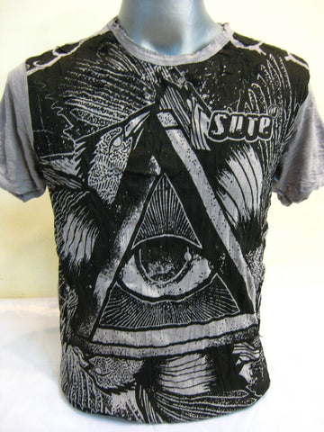 Mens Gray Eye Universe T-Shirt