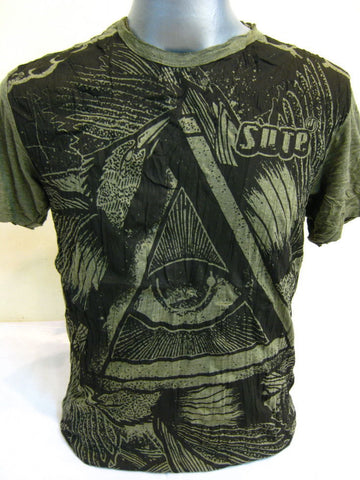 Mens Green Eye Universe T-Shirt