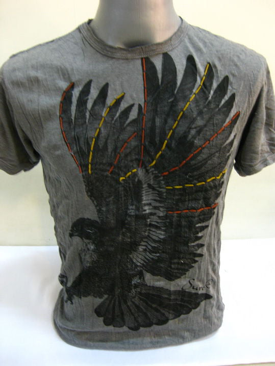Mens Gray Eagle T-Shirt