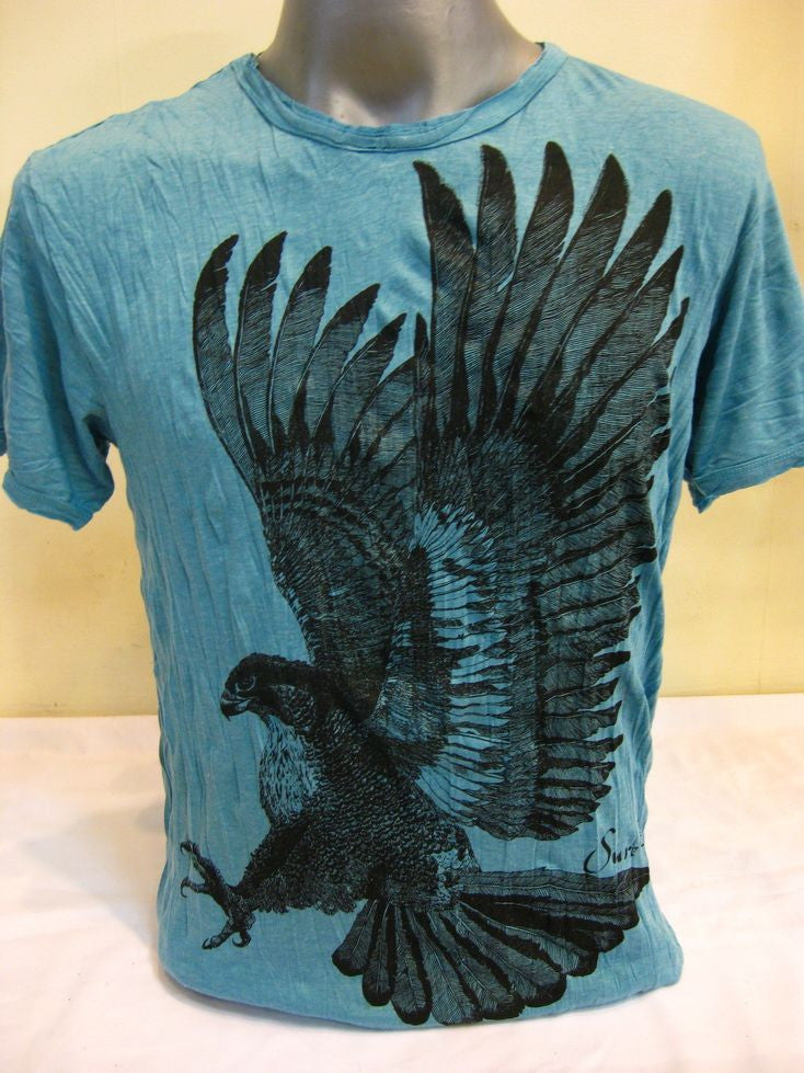 Mens Turquoise Eagle T-Shirt