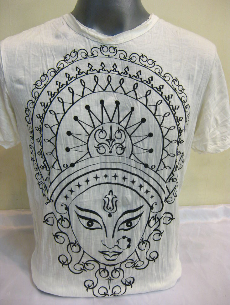 Mens White Durga T-Shirt