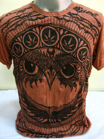 Mens Brick Weed Owl T-Shirt
