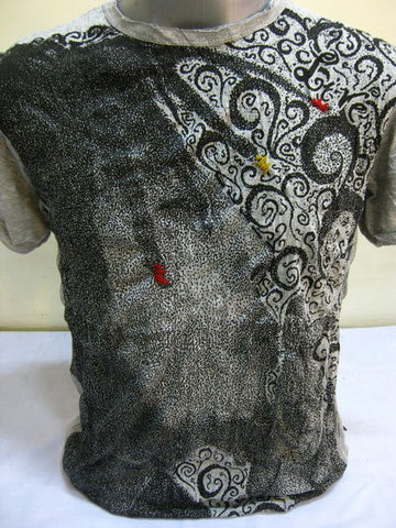 Mens Gray Smoking Rasta T-Shirt