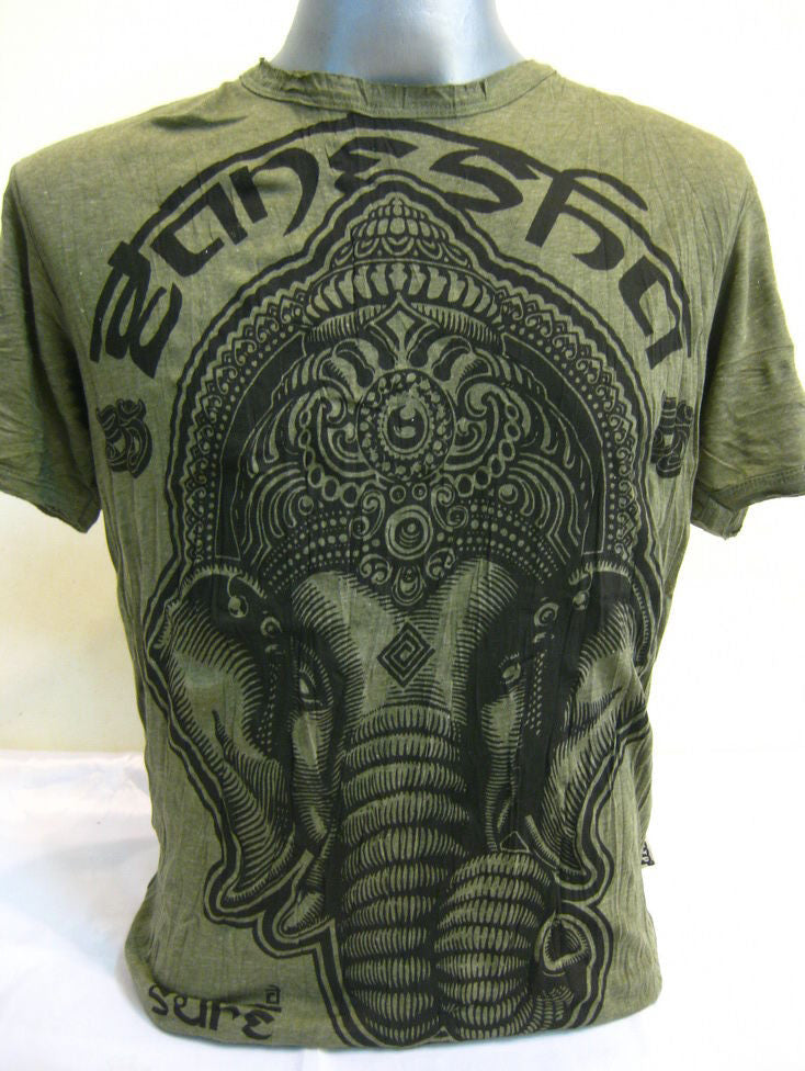 Mens Green Avatar Ganesh T-Shirt