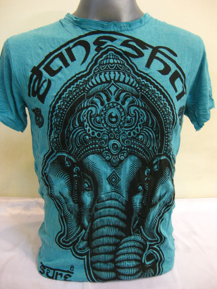 Mens Turquoise Avatar Ganesh T-Shirt