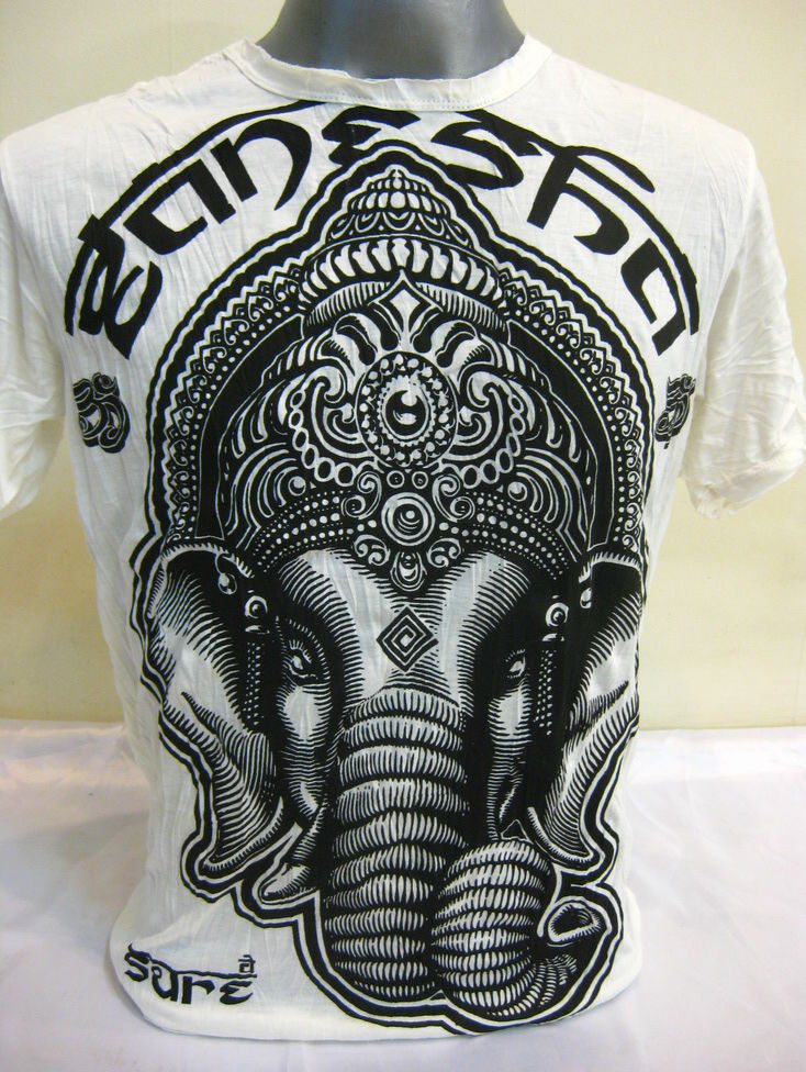 Mens White Avatar Ganesh T-Shirt