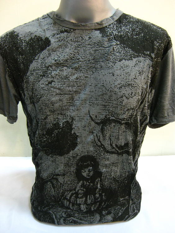 Mens Black Wonderland T-Shirt
