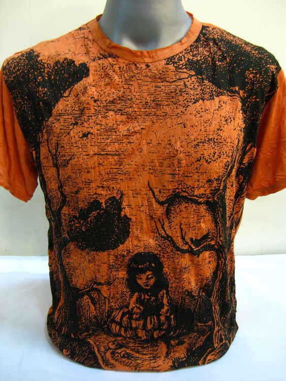 Mens Orange Wonderland T-Shirt