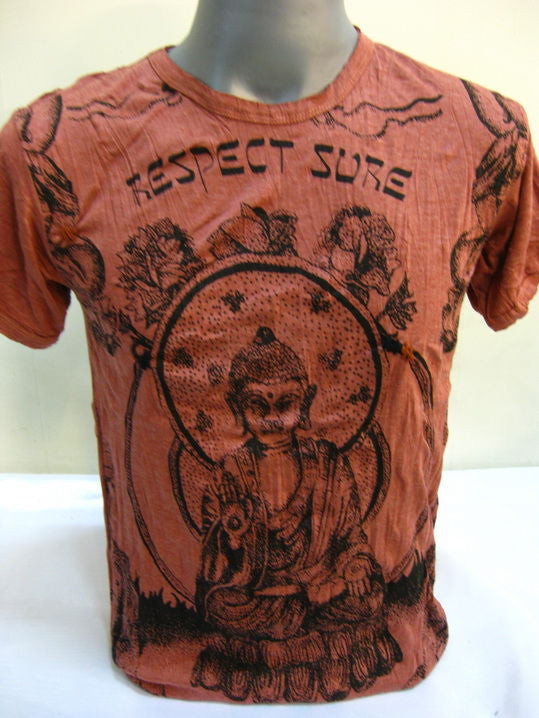 Mens Brick Buddha Respect T-Shirt