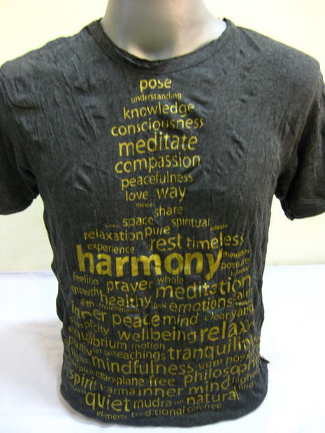 Mens Gold on Black Harmony T-Shirt