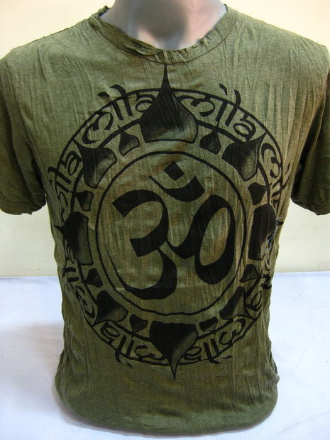 Mens Green Infinitee Ohm T-Shirt
