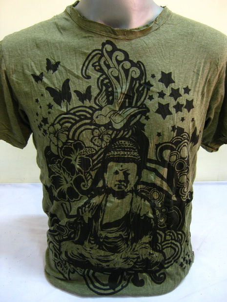 Mens Green Buddha Dream T-Shirt