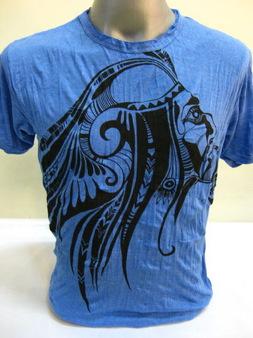 Mens Blue Indian Chief T-Shirt