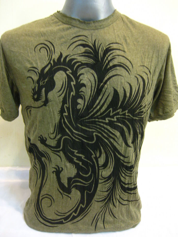Mens Green The Dragon T-Shirt