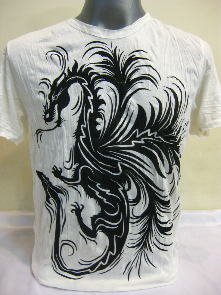 Mens White The Dragon T-Shirt
