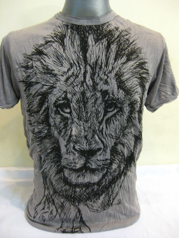 Mens Gray Lion King T-Shirt