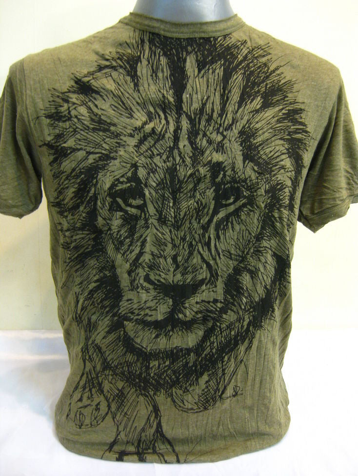 Mens Green Lion King T-Shirt