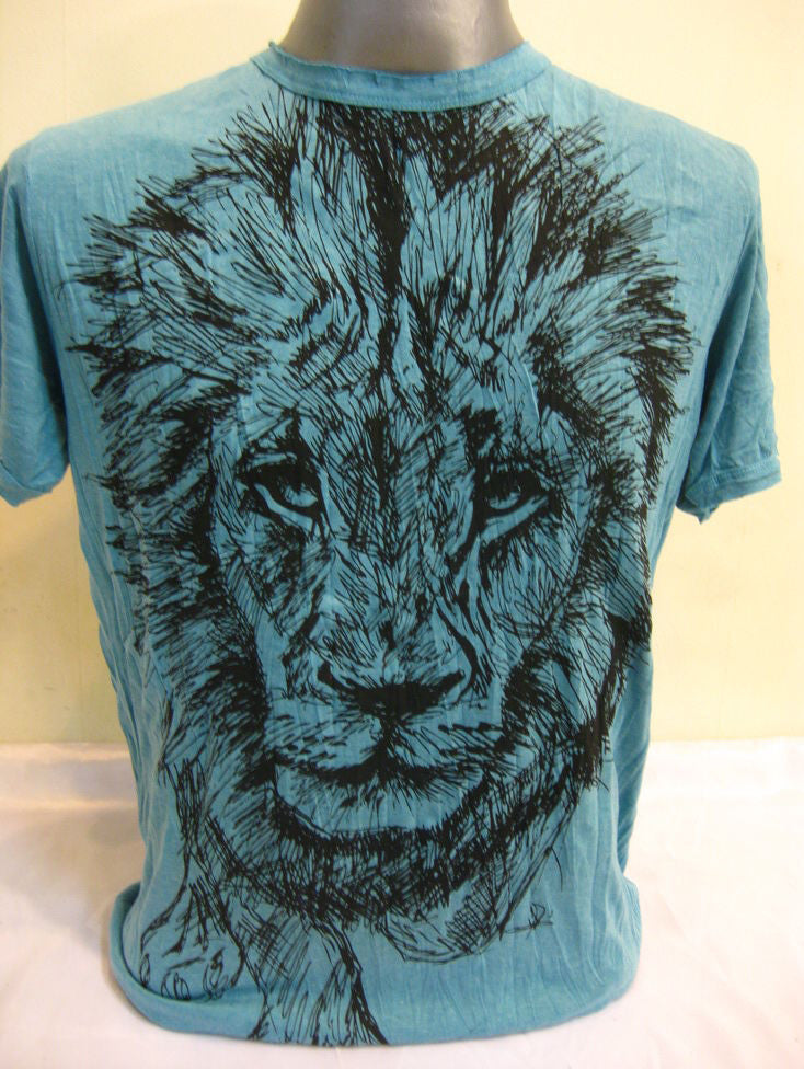 Mens Turquoise Lion King T-Shirt