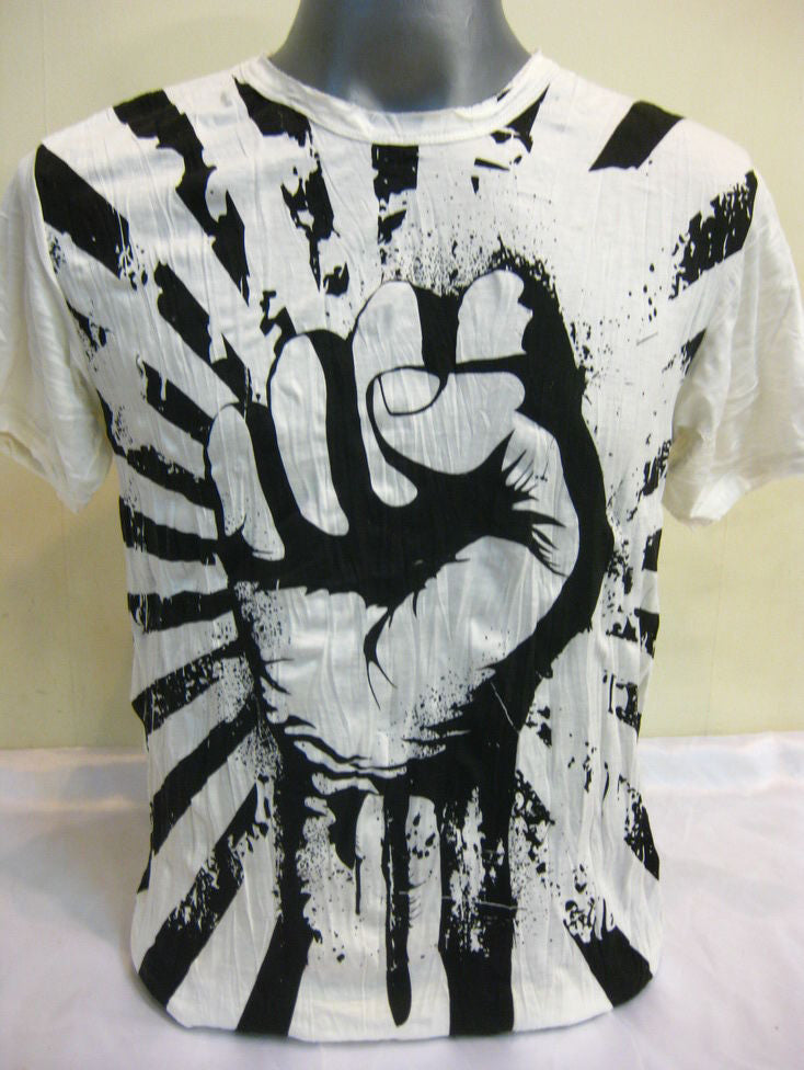 Mens White Fight to Freedom T-Shirt