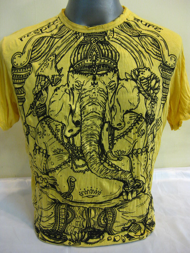 Mens Yellow Classic Ganesha T-Shirt