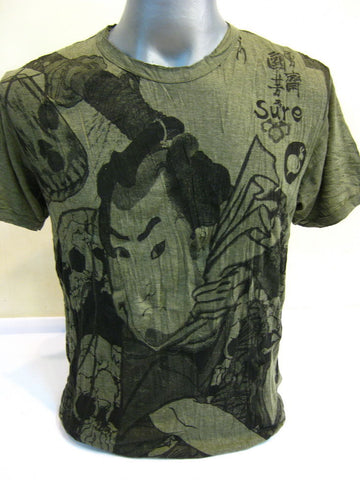 Mens Green Samurai T-Shirt