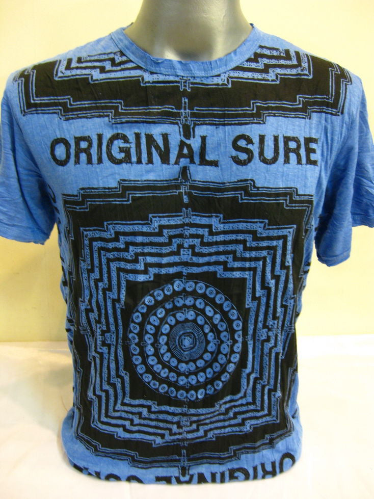 Mens Blue Labyrinth T-Shirt