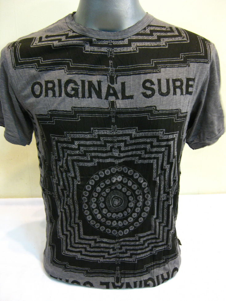 Mens Gray Labyrinth T-Shirt