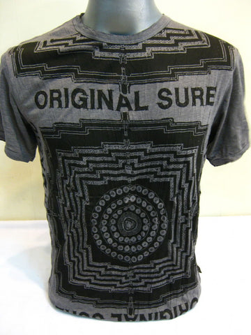 Mens Gray Labyrinth T-Shirt